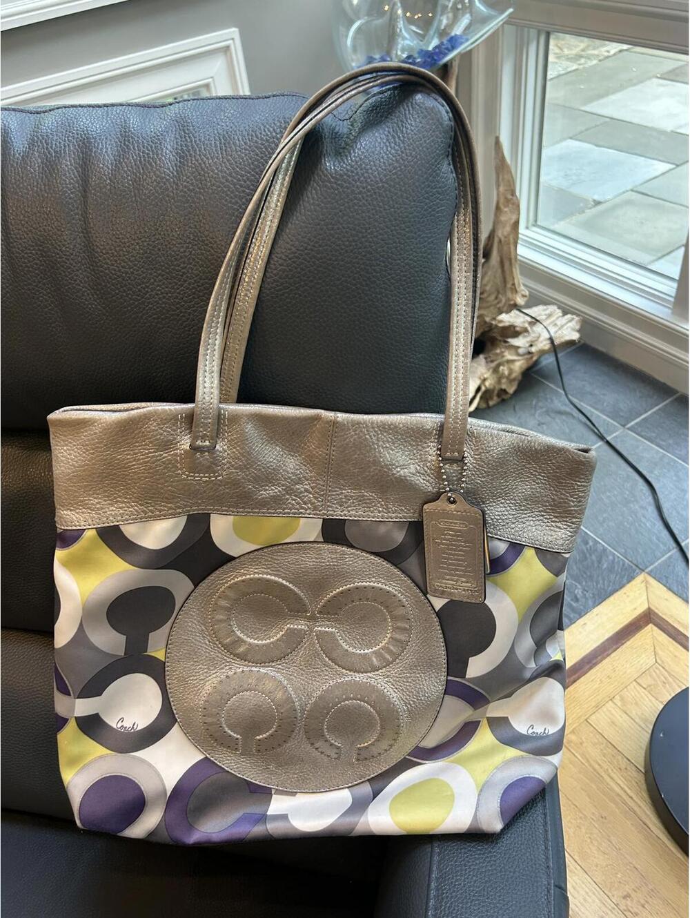 COACH Julia Op Art Signature Tote 14970